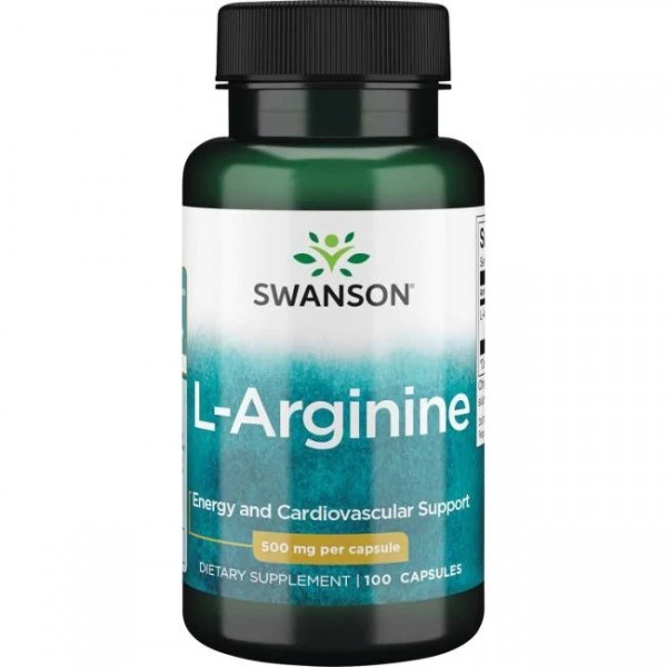 Swanson L-Аргинин 500 мг 100 капсул