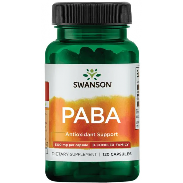 Swanson PABA (Парааминобензойная кислота) 500 мг 120 капсул