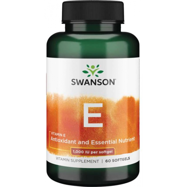 Swanson Витамин Е 1000 МЕ (450 мг) 60 софтгель...