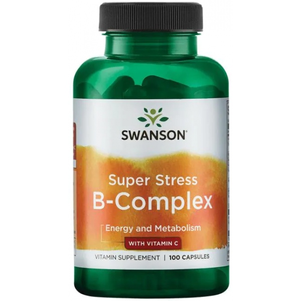 Swanson Витамины Super Stress B Complex с витамином Ц 100 капсул