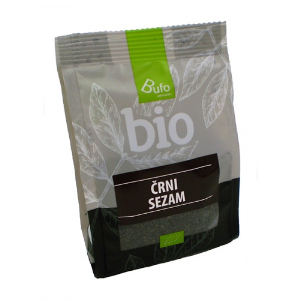 BUFO Organic Семена кунжута чёрного био 200 г...