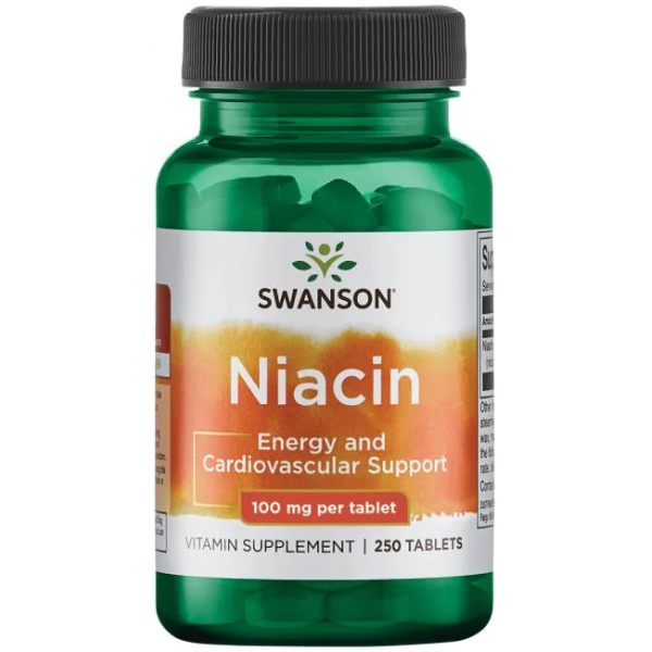 Swanson Ниацин Витамин Б3 100 мг 250 таблеток