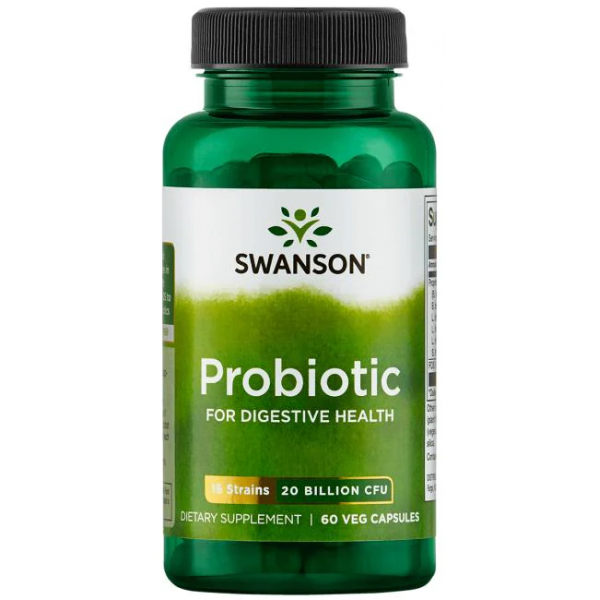 Swanson Пробиотик Probiotic Digestive Health 60 вег капсул