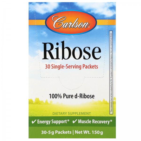 Carlson Labs Рибоза 30 пакетиков по 5 г...