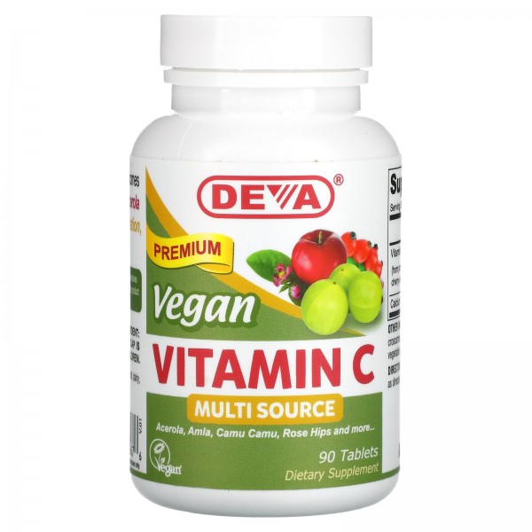 Deva Веган Витамин C Multi Source 90 таблеток...