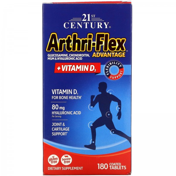21st Century Arthri-Flex Advantage с витамином D3 180 таблеток покрытых оболочкой