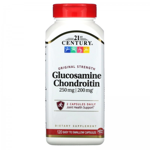 21st Century Глюкозамин-хондроитин 250 мг/200 мг 120 капсул