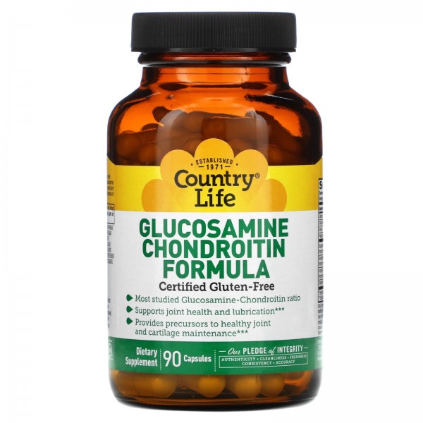 Country Life Глюкозамин-хондроитин 90 капсул...