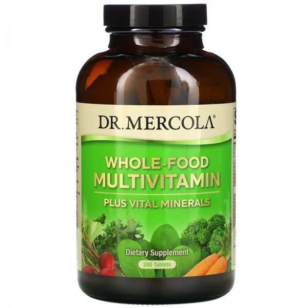 Dr. Mercola Мультивитамины и минералы цельнопищевые 240 таблеток