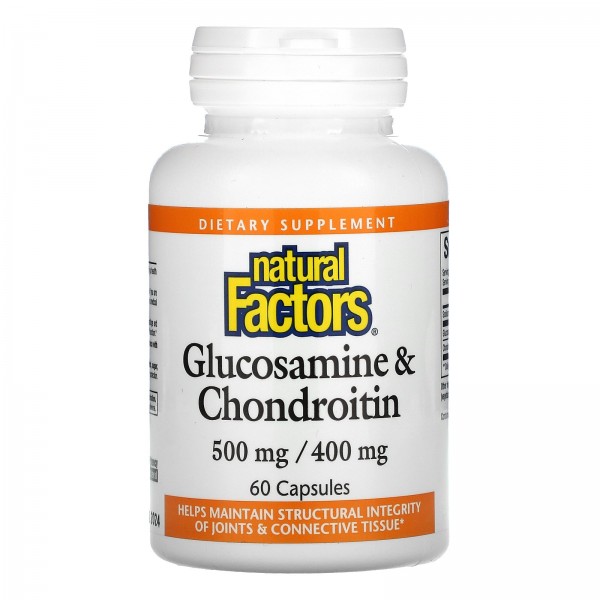 Natural Factors Glucosamine 500 mg Chondroitin 400 mg 60 Capsules