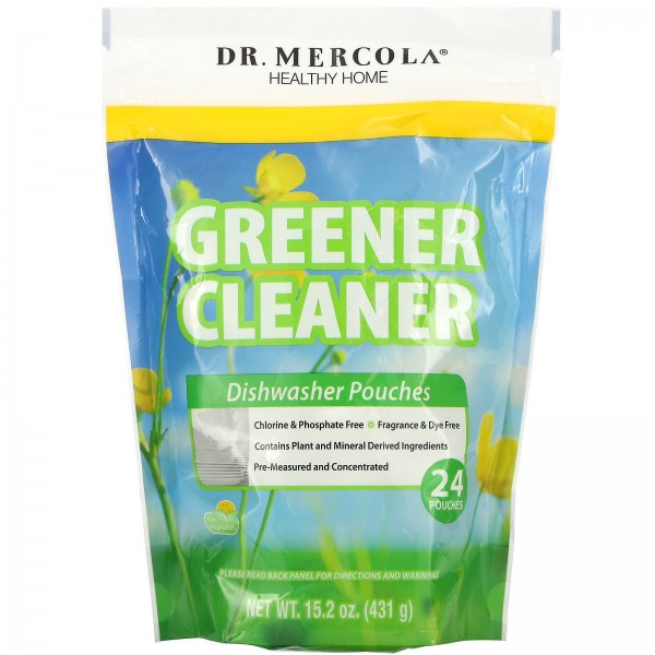 Dr. Mercola Greener Cleaner пакетики для посудомоечной машины 24 пакетика