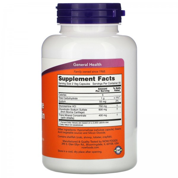 Now Foods Glucosamine & Chondroitin 120 Veg Capsules