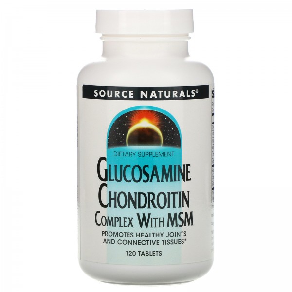 Source Naturals Glucosamine Chondroitin Complex with MSM 120 таблеток
