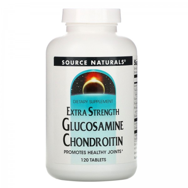 Source Naturals Глюкозамин и хондроитин с повышенной силой действия 120 таблеток