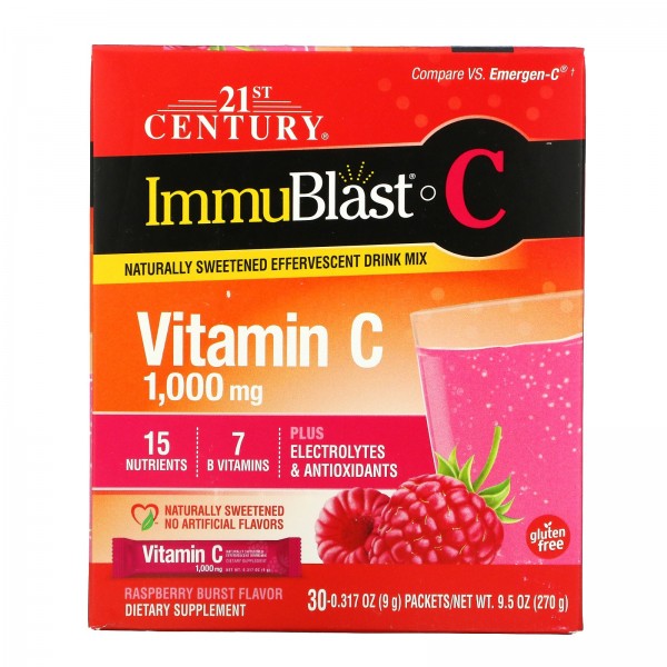 21st Century ImmuBlast-C Vitamin C Raspberry Burst...