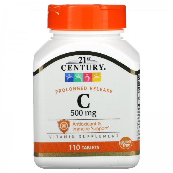21st Century витамин C замедленное высвобождение 500 мг 110 таблеток