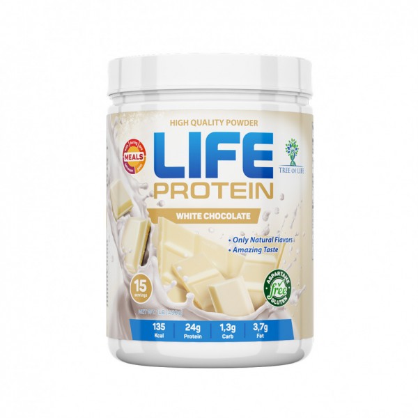 Tree of Life Протеин LIFE 454 г Белый шоколад...