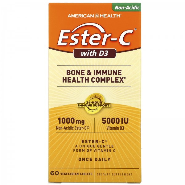 American Health Ester-C с D3 60вегетарианских таблеток