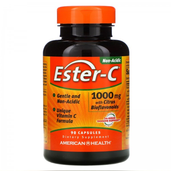 American Health Ester-C с цитрусовыми биофлавоноидами 1000 мг 90 капсул