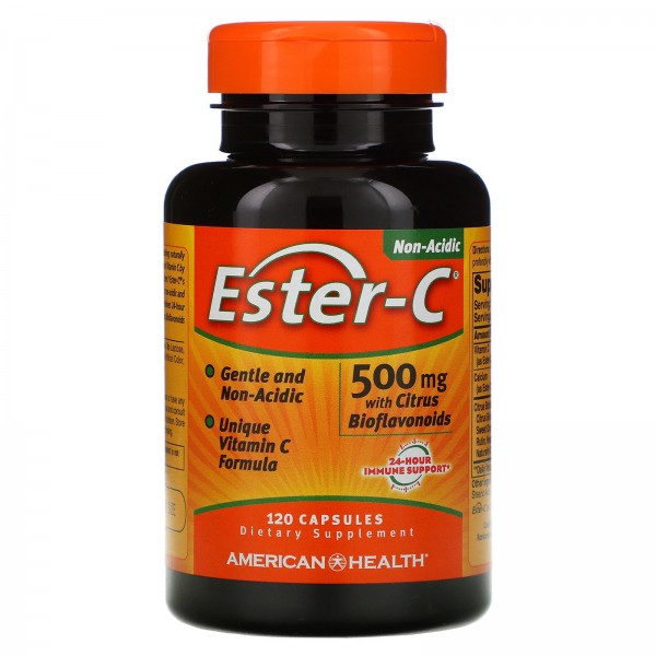 American Health Ester-C с цитрусовыми биофлавоноидами 500 мг 120 капсул