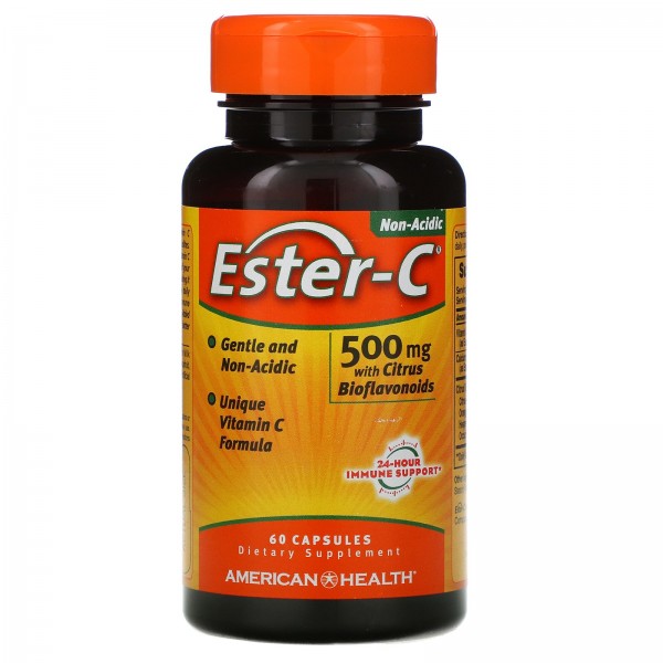 American Health Ester-C с биофлавоноидами 500 мг 60 капсул