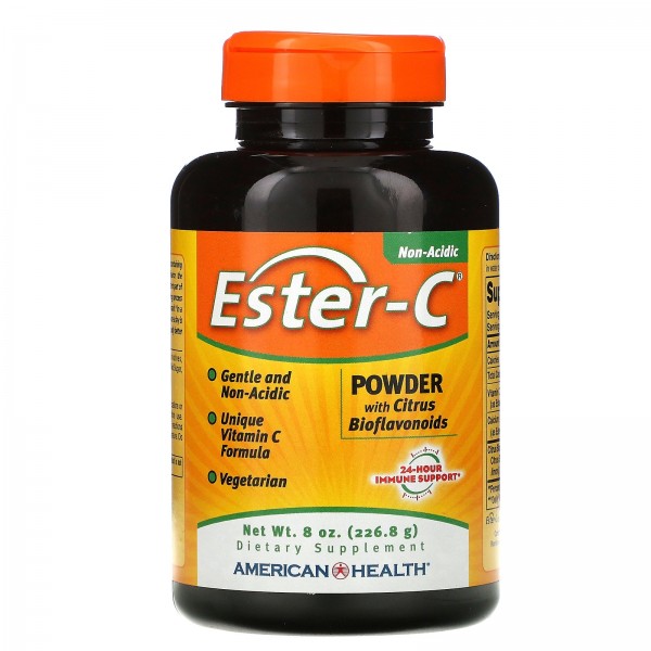 American Health Ester-C порошок с цитрусовыми биофлавоноидами 226,8 г