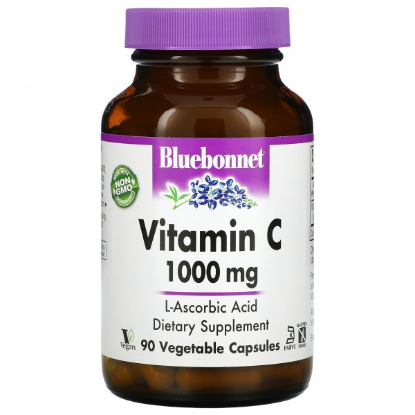 Bluebonnet Nutrition Витамин C 1000 мг 90 капсул