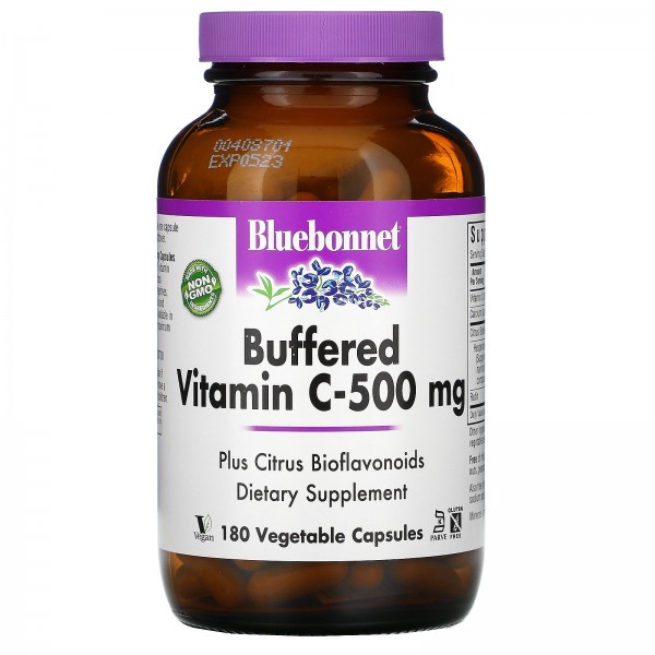 Bluebonnet Nutrition буферизованный витамин C 500 мг 180 растительных капсул