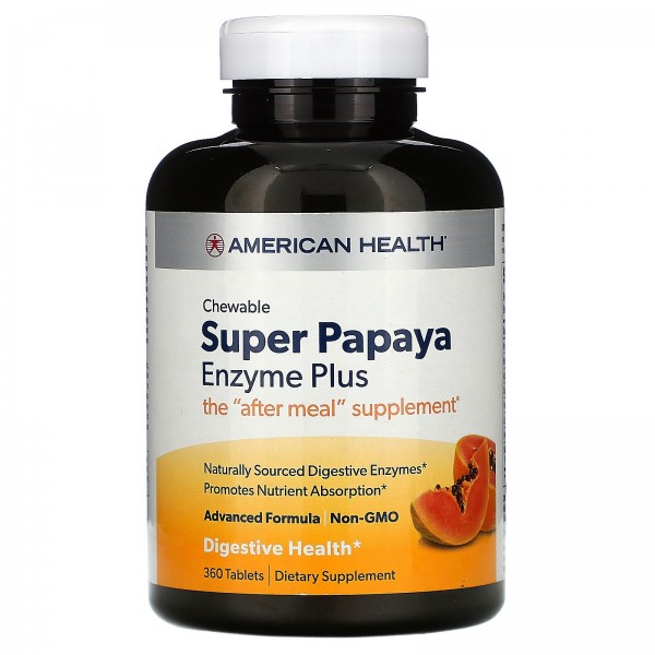 American Health Ферменты Super Papaya Enzyme Plus ...