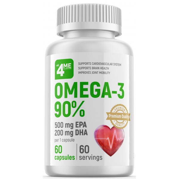 4Me Nutrition Омега-3 90% Premium 60 капсул...