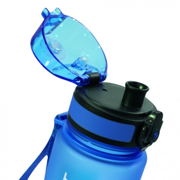 Be First Бутылка для воды ТРИТАН, КРЫШКА С ЗАЩИТОЙ (BF13037-BLUE) 650 мл синяя