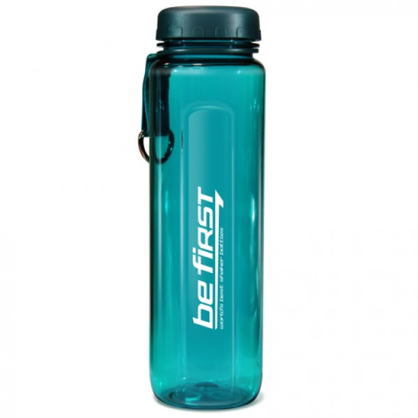 Be First Бутылка для воды ТРИТАН, плоская крышка (BF16004-BLUE) темно-бирюзовая 950 мл