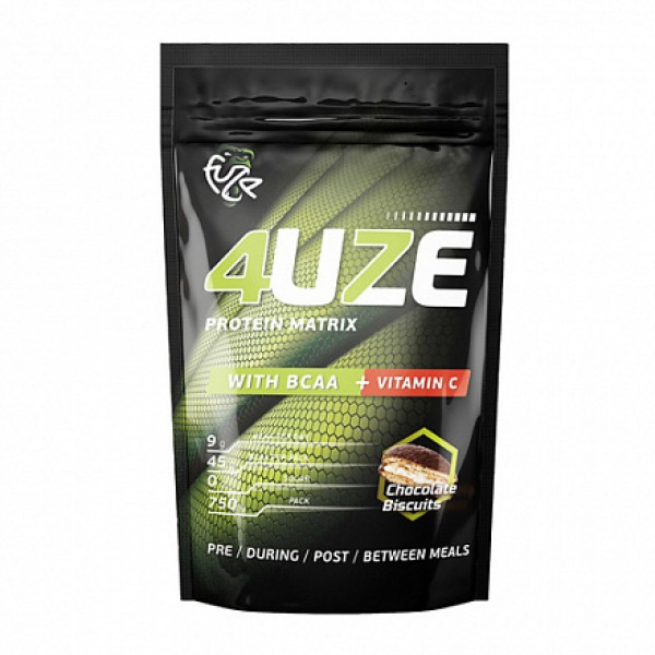 Fuze Мультикомпонентный протеин 4uze + BCAA 'Шоколадное печенье' 750 г