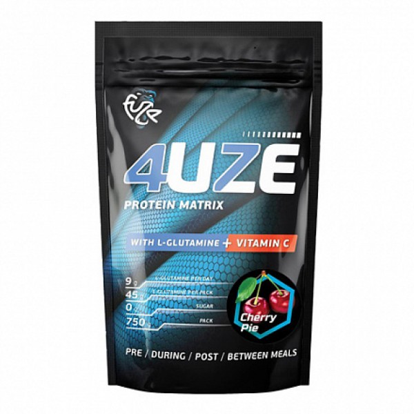 Fuze Мультикомпонентный протеин 4uze + Glutamine 'Вишнёвый пирог' 750 г