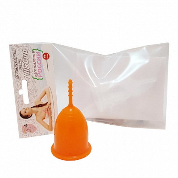 LilaCup Чаша менструальная 'Практик' оранжевая S 20 мл