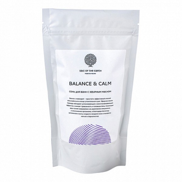 Salt of the Earth Соль для ванн '‎Balance&Calm' с маслом лаванды 500 г