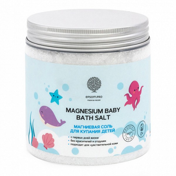 Salt of the Earth Магниевая соль для купания детей 'Magnesium Baby Bath Salt' 500 г
