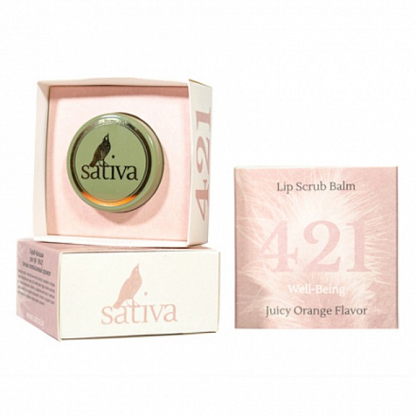 Sativa Скраб-бальзам для губ №421 8 г...