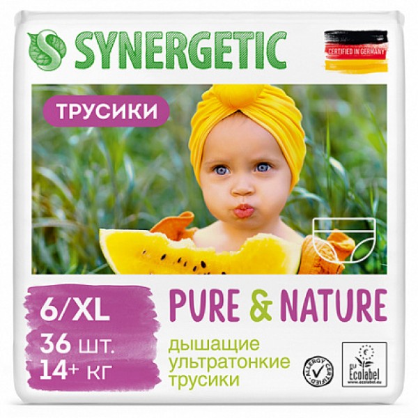 Synergetic Подгузники-трусики детские 'Pure&Nature...