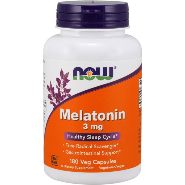 Now Foods Мелатонин 3 мг 180 капсул...