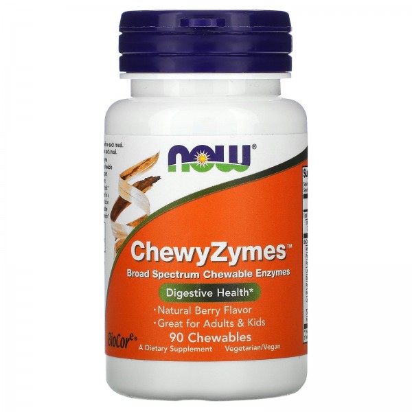 Now Foods Ферменты ChewyZymes 90 жевательных табле...