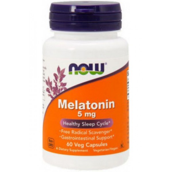 Now Foods Мелатонин 5 мг 60 капсул...
