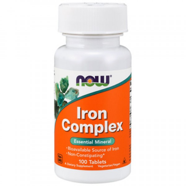 Now Foods Железо Iron Complex 100 таблеток...