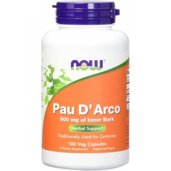 Now Foods Pau D'Arco 500 мг 100 капсул