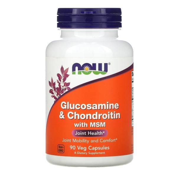 Now Foods Глюкозамин-хондроитин-МСМ 90 капсул...