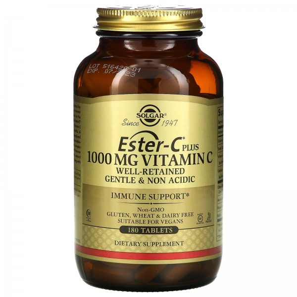 Solgar Витамин C Ester-C Plus 1000 мг 180 таблеток