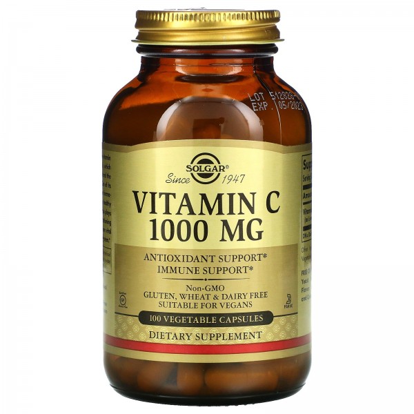 Solgar Витамин C 1000 мг 100 растительных капсул