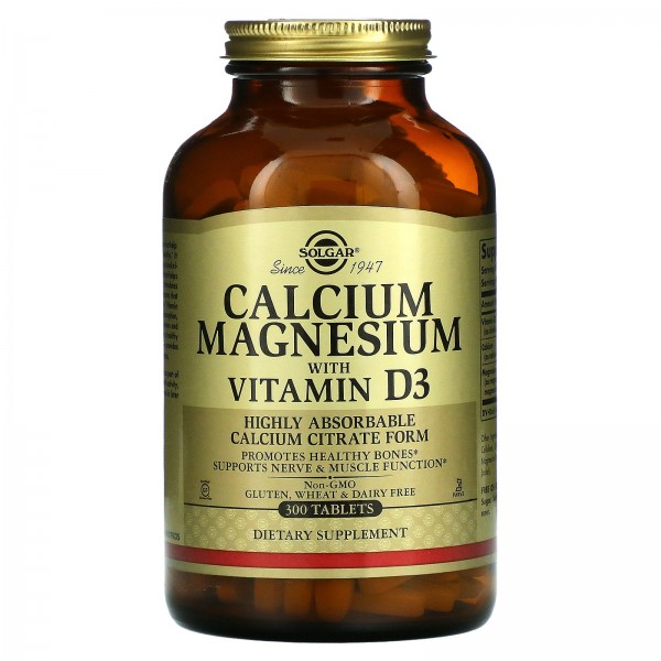 Solgar Кальций-магний с витамином D3 300 таблеток...