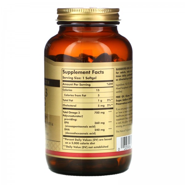 Solgar Омега-3 700 мг 120 мягких таблеток