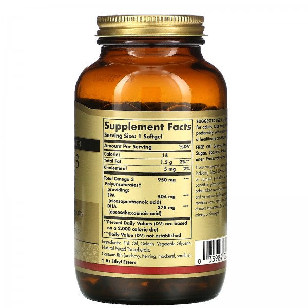 Solgar Омега-3 950 мг 100 капсул